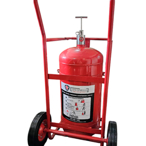 Extintor sobre ruedas “ABC” polvo químico seco. 125 Lbs